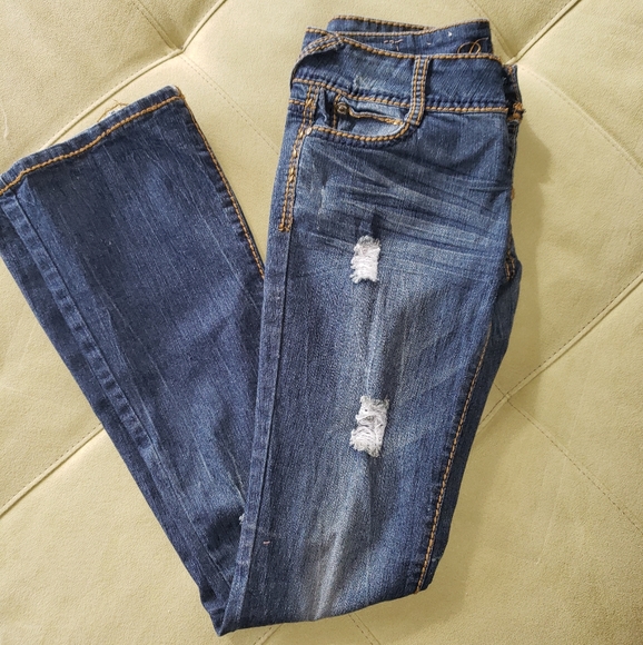 Premiere' stretch fit distressed jeans size 1 - Picture 4 of 4